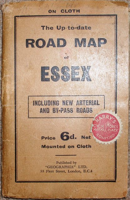 Geographia Up to Date Road Map of Essex, 1931